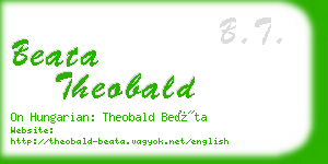 beata theobald business card